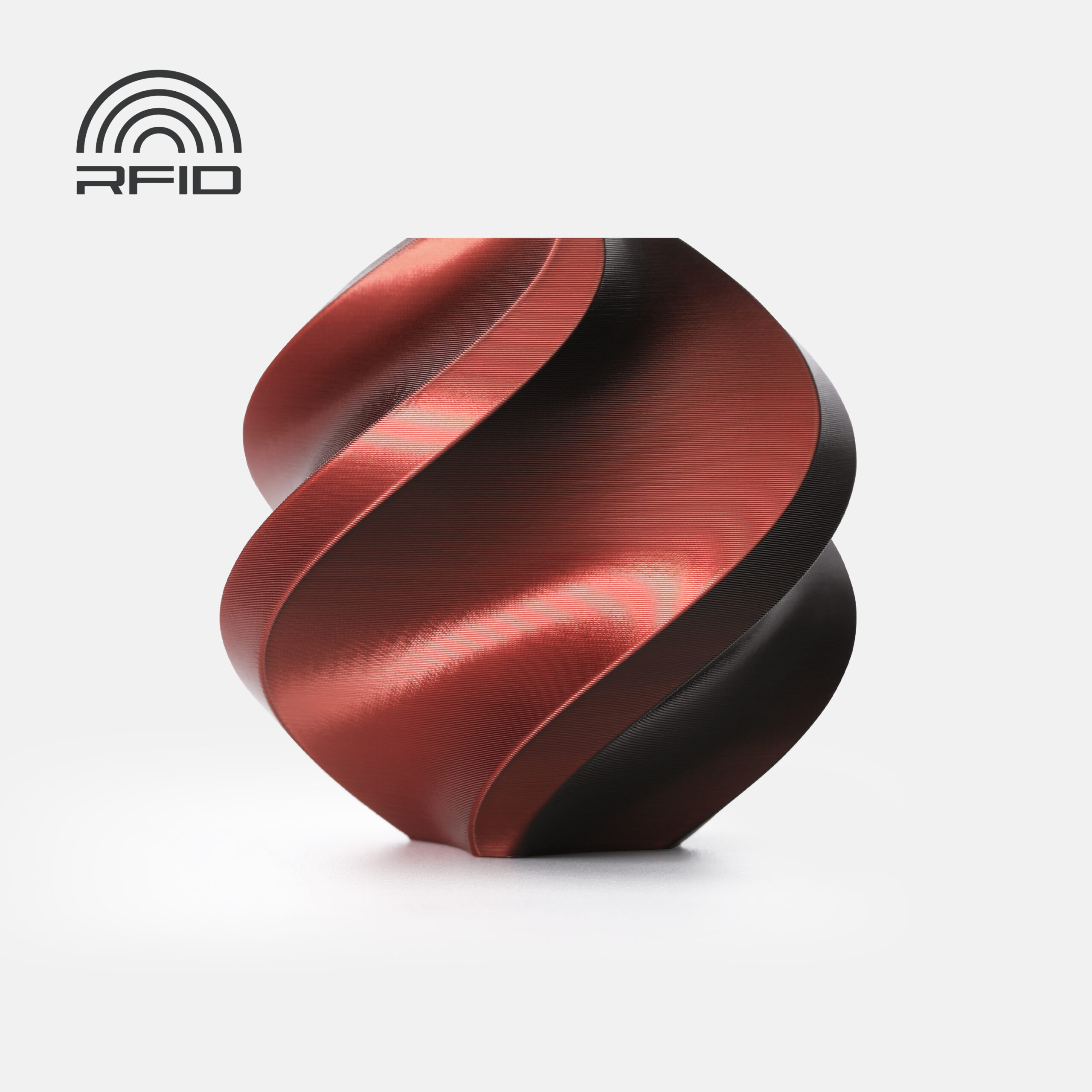 Bambu PLA Silk – Velvet Eclipse (Black-Red) – with Bambu Reusable Spool