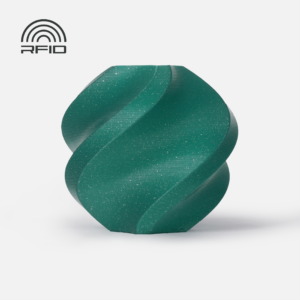 Bambu PLA Sparkle Filament – Alpine Green Sparkle – with Bambu Reusable Spool