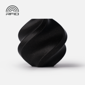 Bambu PLA Sparkle Filament – Onyx Black Sparkle – with Bambu Reusable Spool