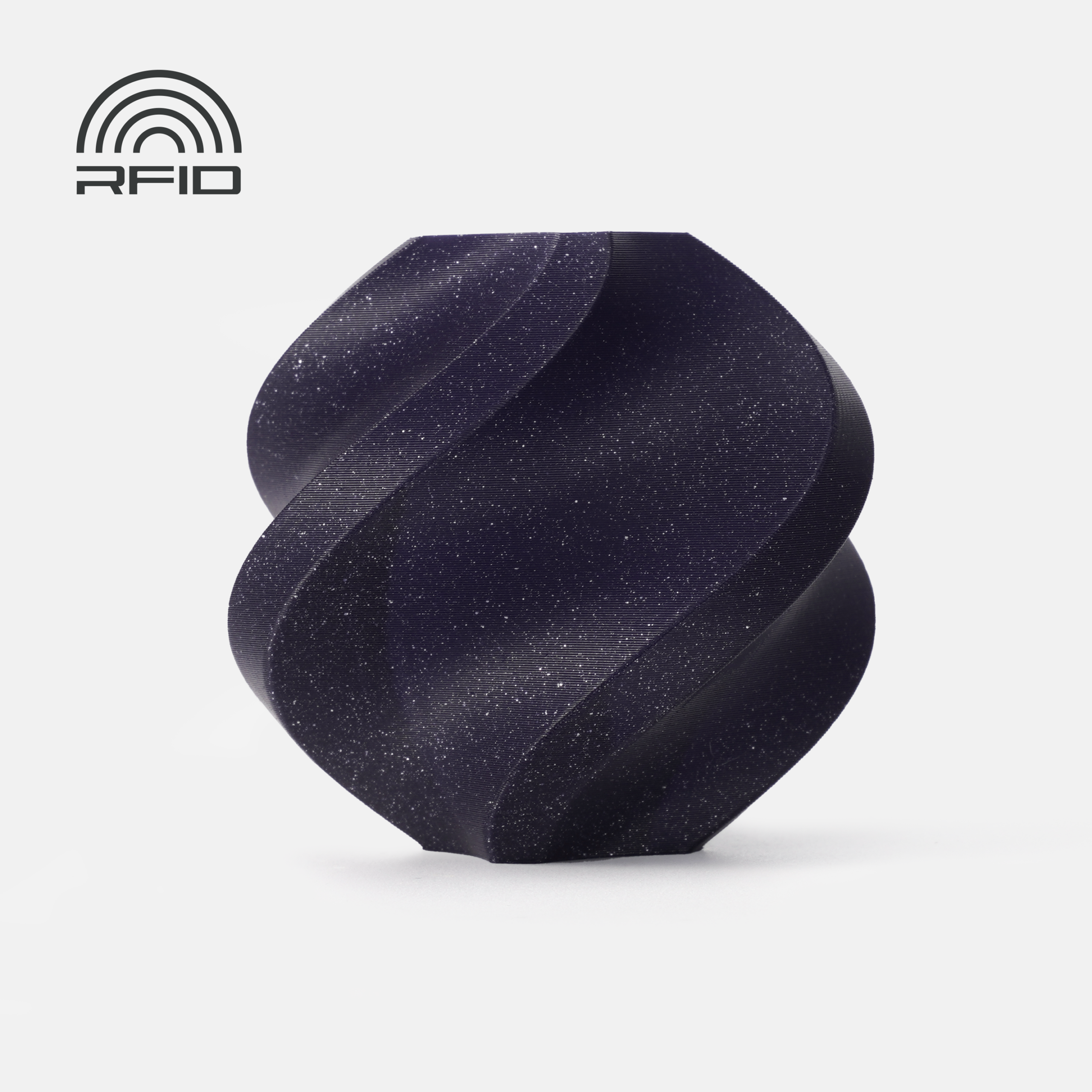 Bambu PLA Sparkle Filament – Royal Purple Sparkle – with Bambu Reusable Spool