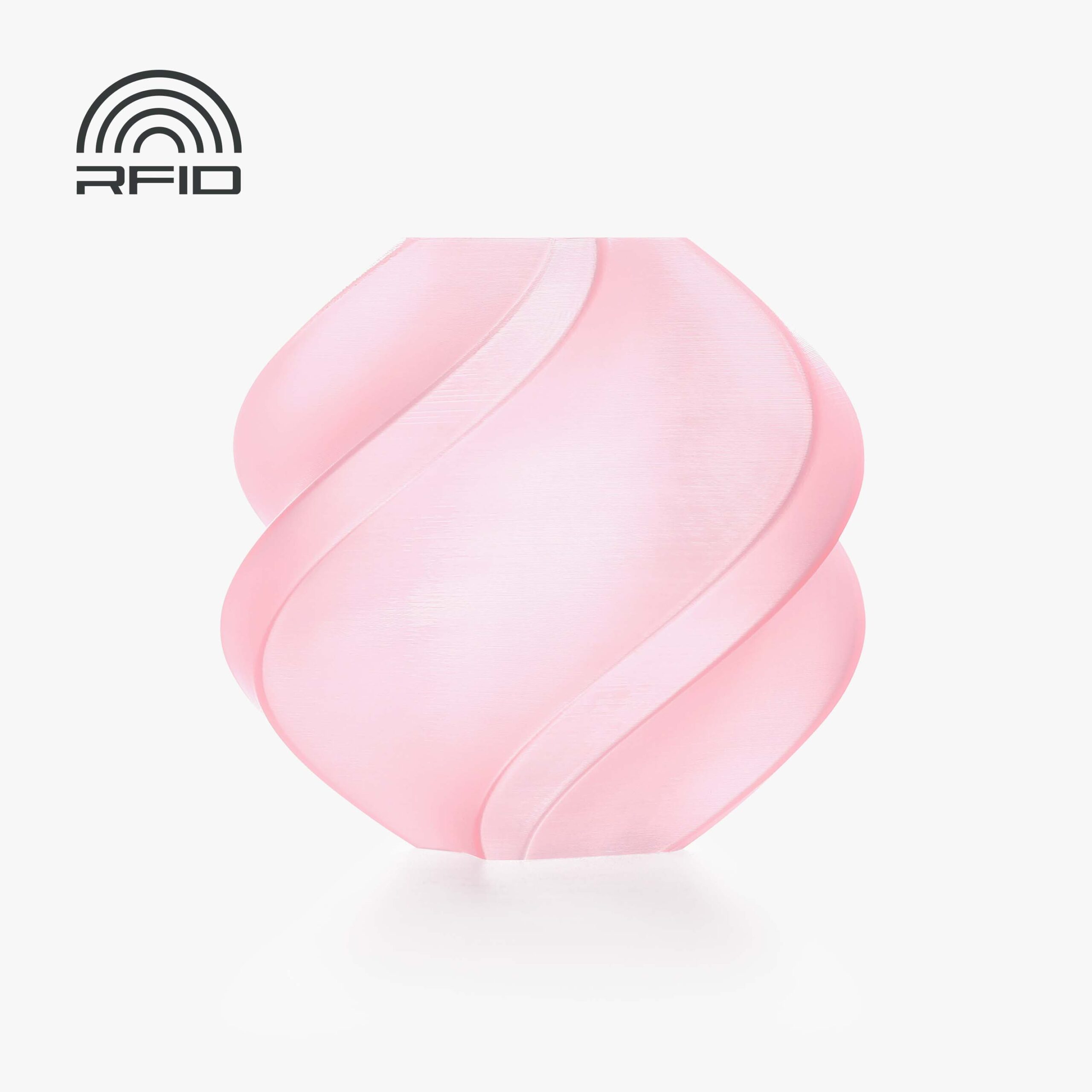 Bambu PLA Translucent – Cherry Pink – with Bambu Reusable Spool