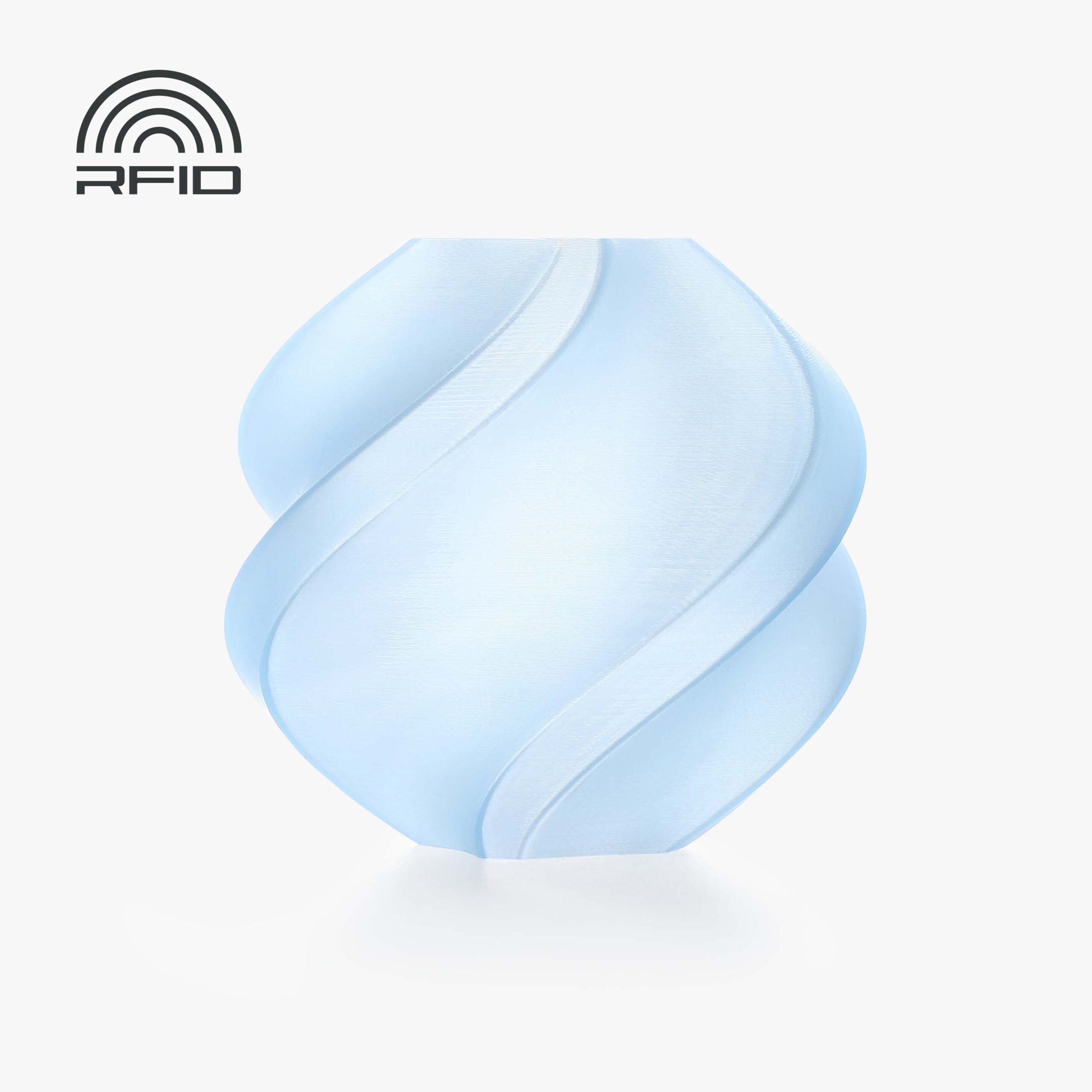 Bambu PLA Translucent – Ice Blue – with Bambu Reusable Spool