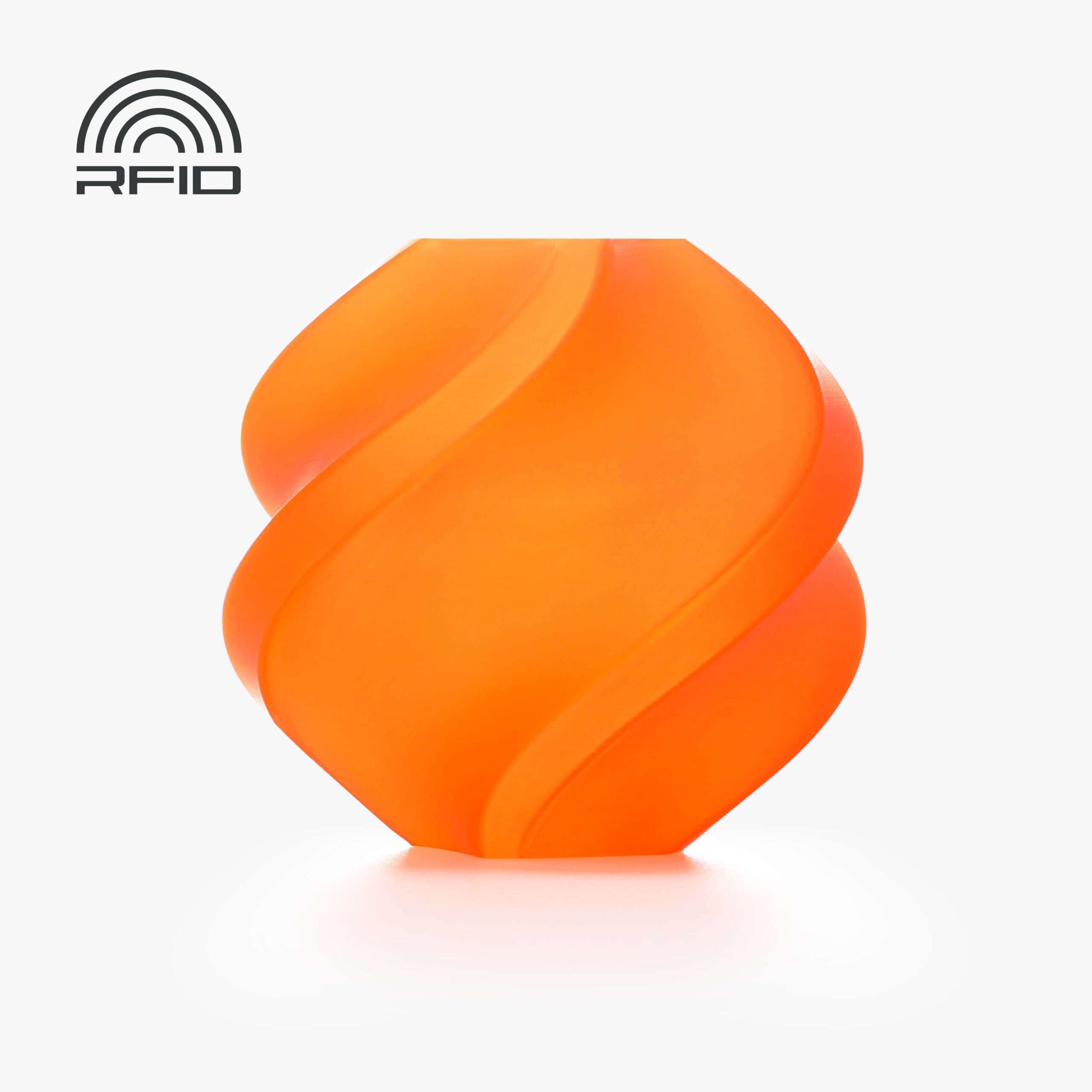 Bambu PLA Translucent – Orange – with Bambu Reusable Spool