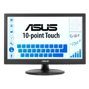 ASUS VT168HR Touch Monitor – 16″, HD (1366 x 768), 10-point Touch, HDMI, Flicker free, Low Blue Light, Wall-mountable, Eye care