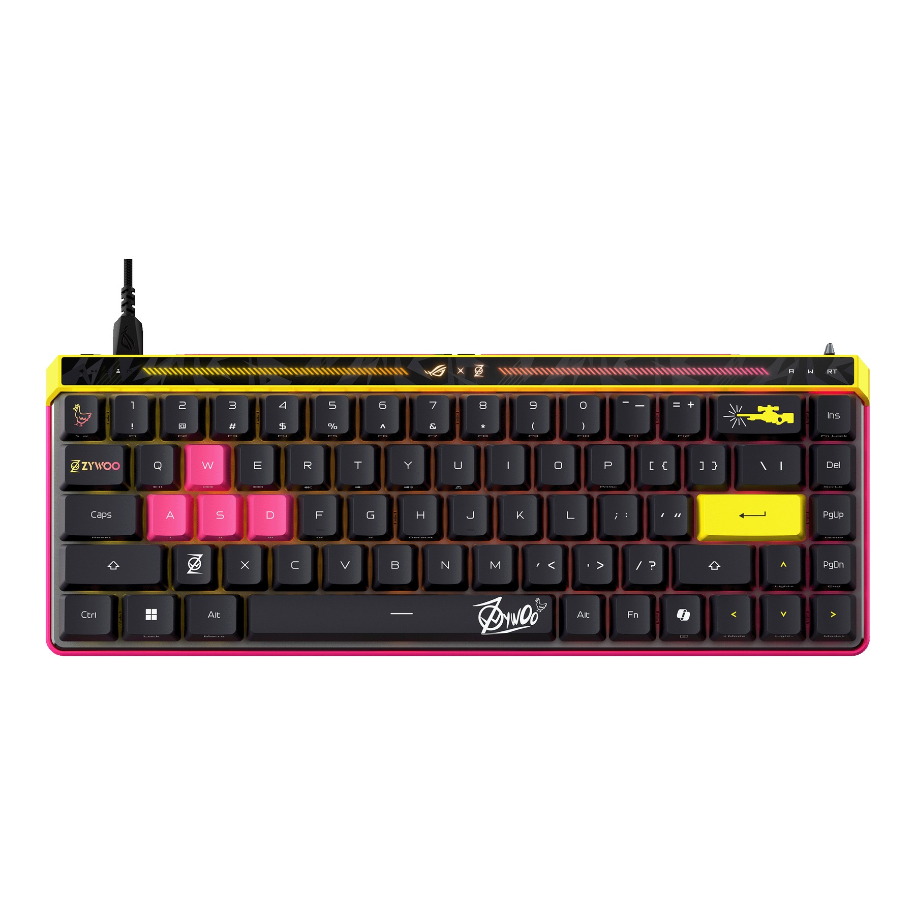 M606 – ASUS ROG Falchion Ace HFX ZywOo Edition 65% Wired Gaming Keyboard – ROG HFX Magnetic Switch