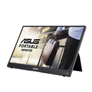 ASUS ZenScreen Go MB16AWP Wireless Portable Monitor – 16″, Wireless mirroring, IPS, USB Type-C, mini HDMI, Built-in battery, Flicker Free, Blue Light Filter, Anti-glare surface, Tripod socke