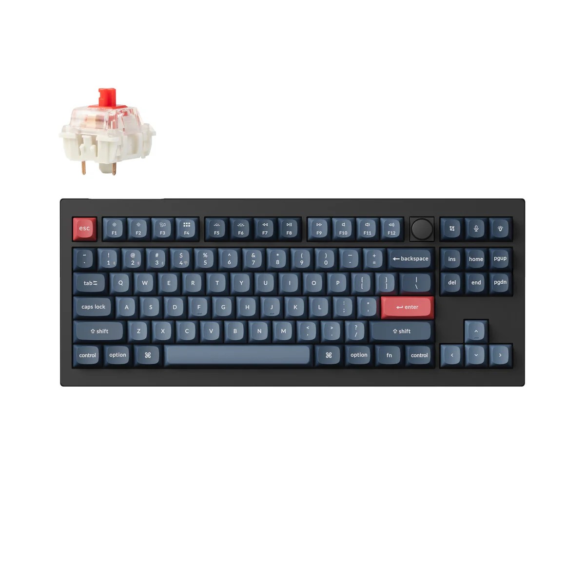 Keychron V3 MAX 80% TKL CARBON BLACK BANANA Switch