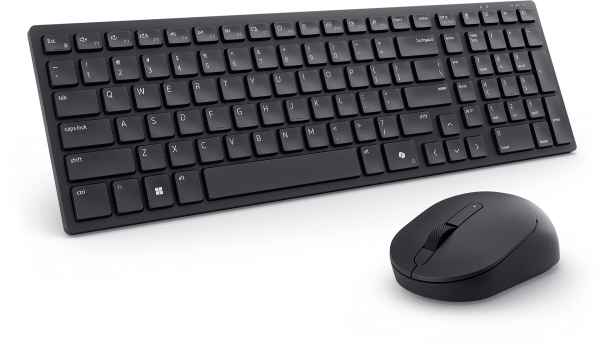 Dell Silent Keyboard and Mouse US English - KM555 -Retail Pkg -3yr Adv Exc Serv