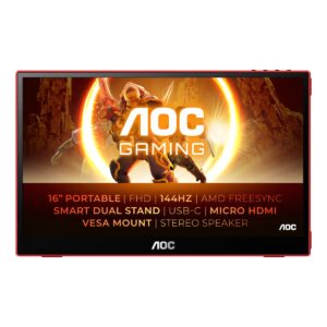 AOC MONITOR 15.6″ 16G3 15.6 USB-C Gaming MONITOR 144Hz VESA