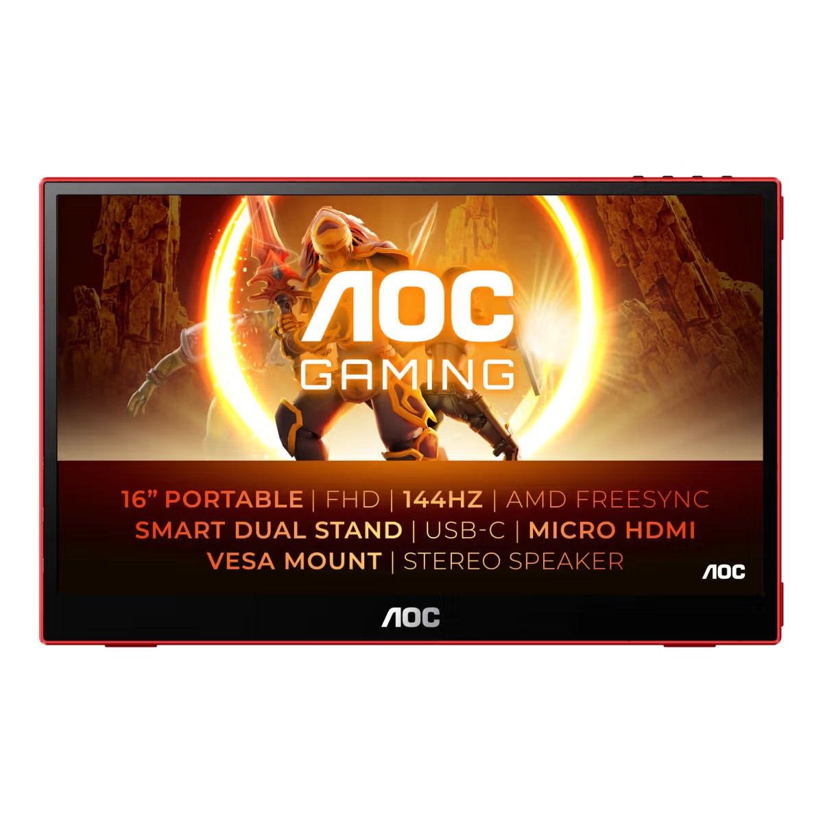 AOC MONITOR 15.6″ 16G3 15.6 USB-C Gaming MONITOR 144Hz VESA