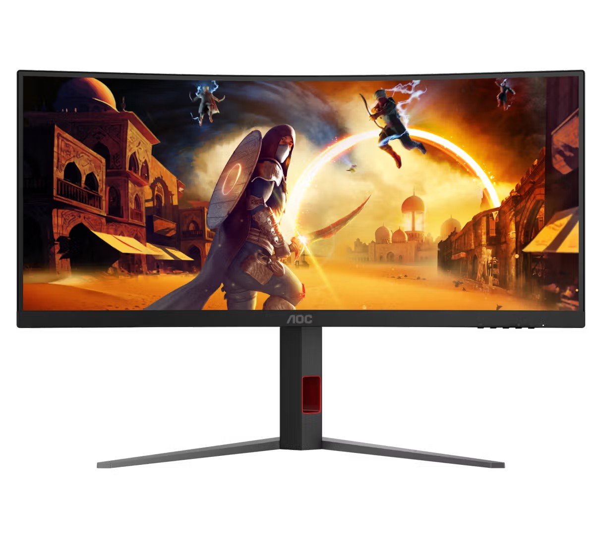 AOC MONITOR 34″ CU34G4H FAST VA CURVED 1500R WQHD F-SYNC 200HZ 0.3MS HDR10 HDMI 2.0 X 2 DP 1.4 HAJ SWIVEL VESA