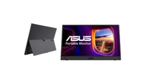 ASUS ZenScreen MB16ACV Portable USB Monitor – 16″, Full HD, IPS, Hybrid Signal Solution, USB Type-C, Flicker Free, Blue Light Filter, Anti-glare surface, Antibacterial treatment