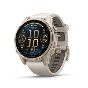 Garmin fenix 8 43mm AMOLED - Soft Gold/Fog Gray