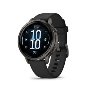 Garmin Venu 4 Series – Slate w/ Black Silicone band, 41mm