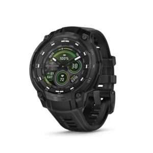 Garmin Instinct Crossover AMOLED – Black w/ Black band, 47mm, Tactical version