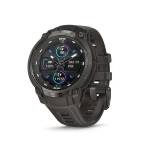 Garmin Instinct Crossover AMOLED – Charcoal w/ Charcoal Band, 47mm