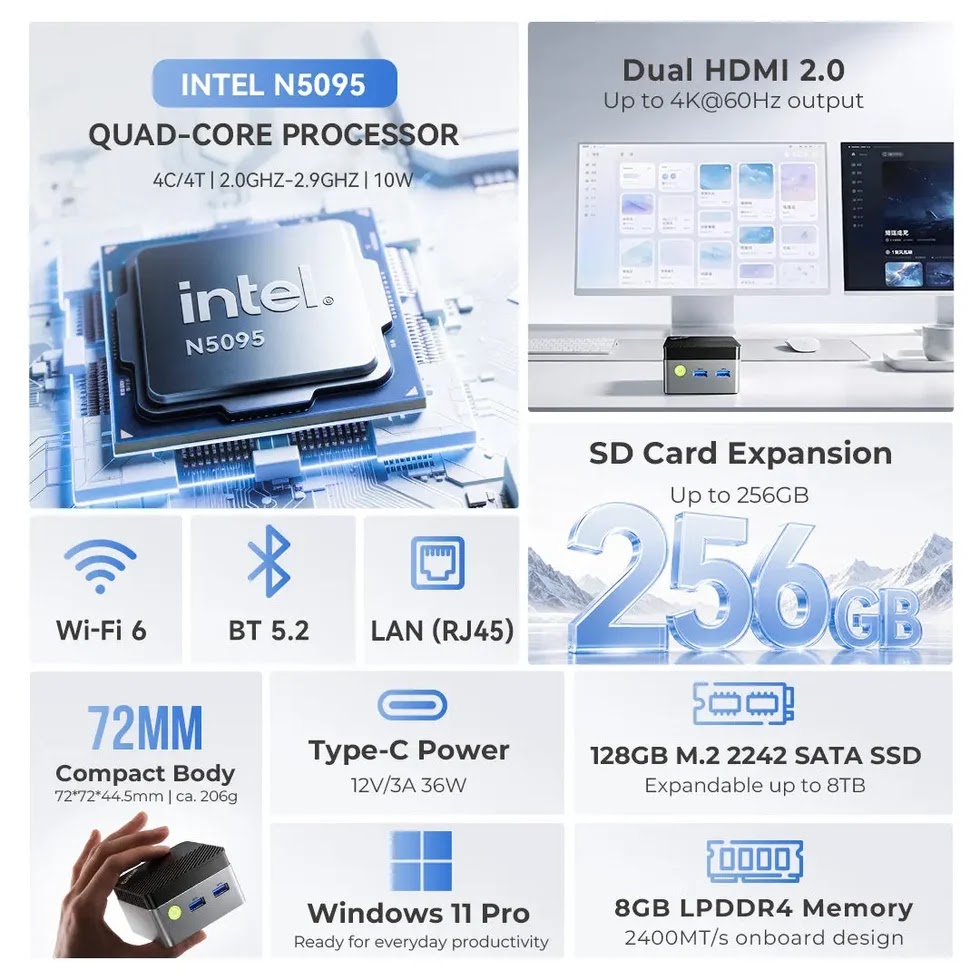GMKtec NucBox G5S product brochure